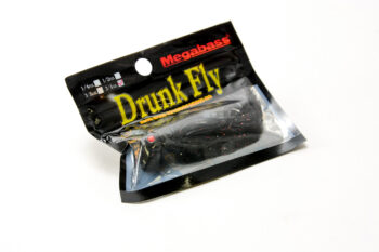 Megabass - DRUNK FLY 3/4OZ - ALL BLACK/RED FLAKE